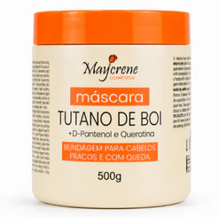 Máscara Tutano de boi 500g Hidratação Crescimento capilar fortalecimento Ação anti queda Maycrene