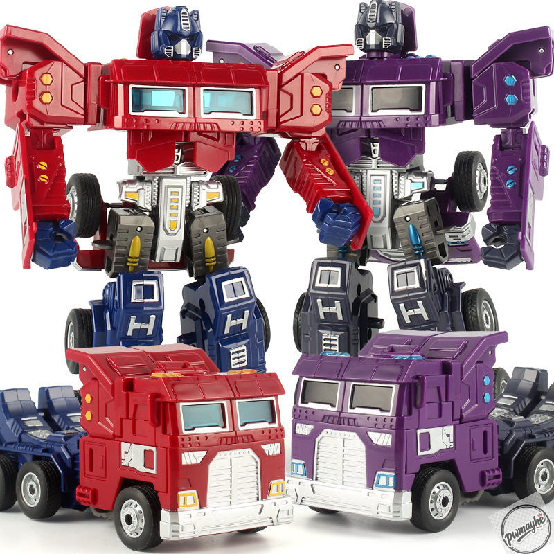 Figuras de Ação Transformers Optimus Prime, Carro Robô Transformável, Edição Infantil NN