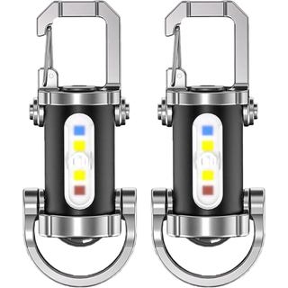 Lanterna de Chaveiro Portátil Recarregável de Alta Luminosidade - 1200lm, Carregamento USB, 7 Modos de Iluminação, À Pro