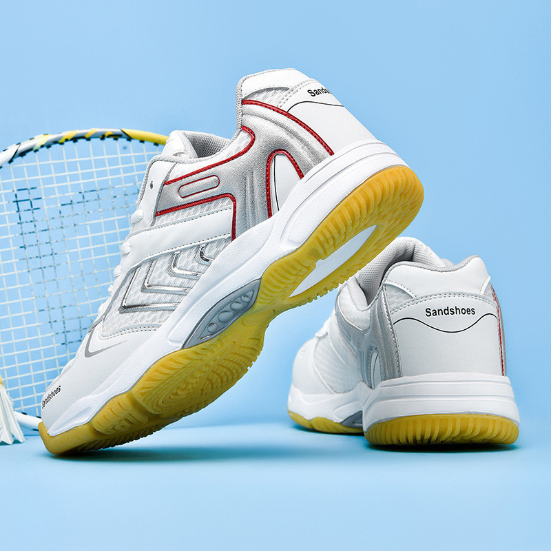 Sapatos de Badminton masculino feminino sapatos de treinamento leve respirável antiderrapante resistente ao desgaste abs