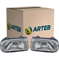 Par Farol Vw Gol Bola Parati Saveiro G2 Cinza Original Arteb