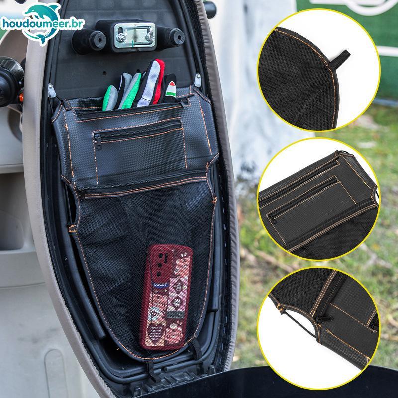 HOUDO Preto Armazenamento De Assento De Motocicleta Bolsa Resistente A Arranhões Para Bicicleta Scooter Elétrica