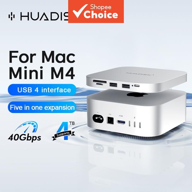Estação de acoplamento USB HUB HUADISK, leitor de cartão SD/TF, multi-porta para