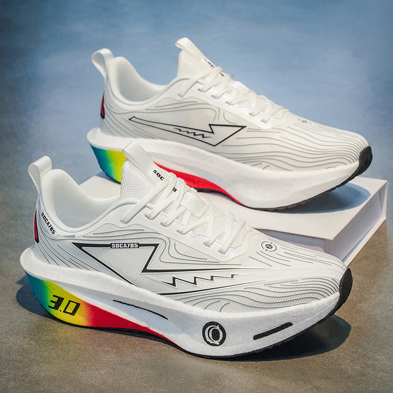 High-Quality Carbon Plate Running Shoes, Sneakers for Men and Women, Shock Absorption Training