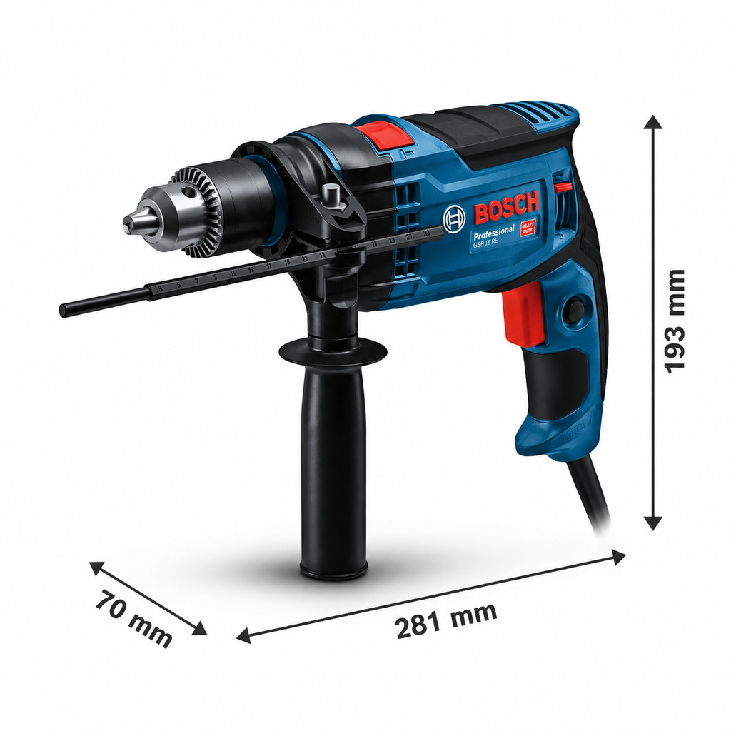 Furadeira de Impacto GSB 16 RE Bosch 850W 1/2" · foto 2