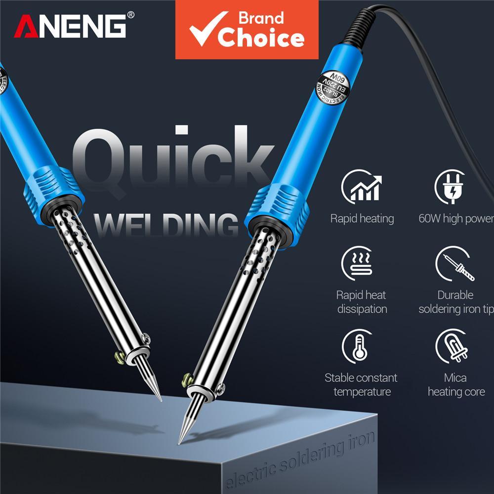Ferro de solda elétrico ANENG SL402 30/40/60W US/EU Plug Tester Pontas de estanho Ferramentas de reparo Soldagem