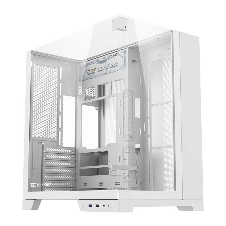 Gabinete Gamer Aigo Darkflash TH285 PLUS, ARGB, Mid-Tower, Lateral De Vidro, Com 8 Fans, Branco TH285-PLUS-PC-CASE-WHITE