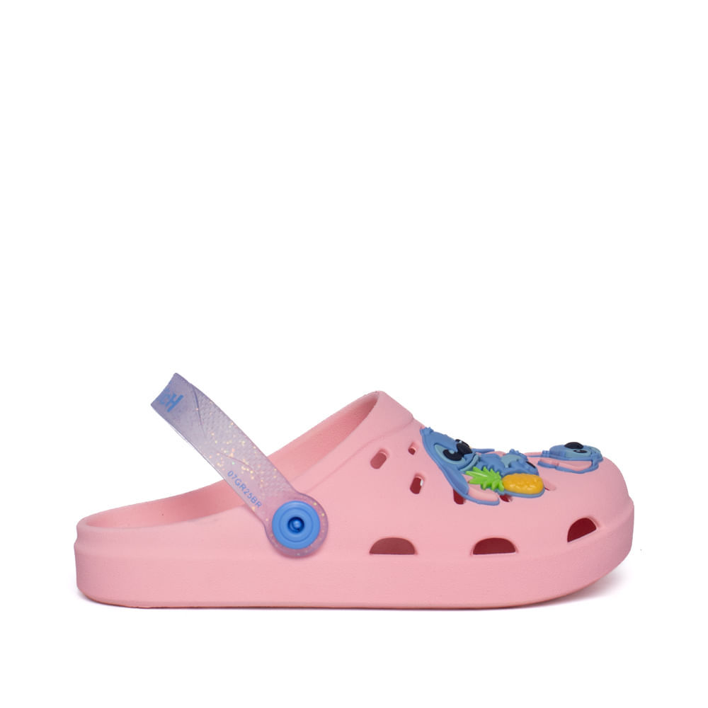 Sandália Babuche Infantil Grendene Stitch Rosa/Azul