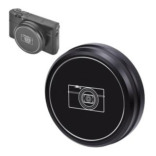 Tampa de lente 3clife-BR adequada para câmera RX100 M6 M7 preta à prova de poeira e anti impressão digital com anel