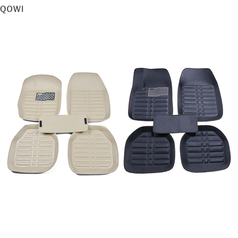 qo 5 Pçs Tapetes De Chão Automóveis Estilo Do Carro Para Espanador Premium Conjunto Completo Tapete Couro Acessórios br