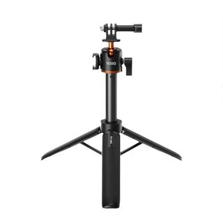 Mingzhe TP-08S atualizado selfie vara tripé suporte de liga de alumínio 55cm altura montagem em sapata fria 360 cabeça
