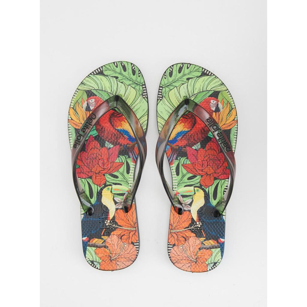 Chinelo Petite Jolie Fresh Preto/Tropical 20 PJ6969