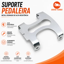 Suporte do Paralama Aranha Alma Parabarro Fixação dianteiro Honda Titan Fan Start 160 2025 em Diante