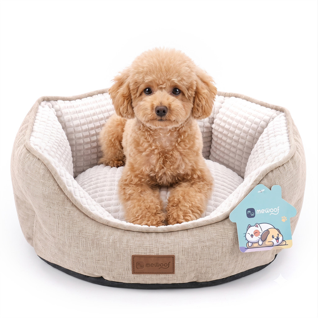 Cama Pet Acolchoada para Cães e Gatos Lavável Respirável Caminha Base Antiderrapante