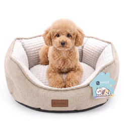Cama Pet Acolchoada para Cães e Gatos Lavável Respirável Caminha Base Antiderrapante