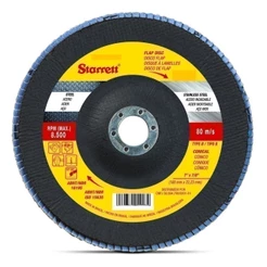 Disco de lixa flap disc cônico 4.1/2" - FDS115-60FC - Starrett