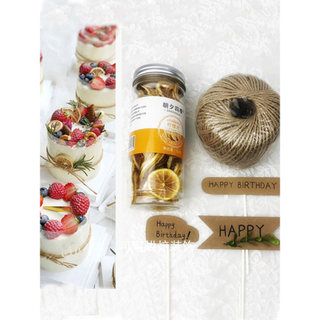Corda de cânhamo decoração de bolo fita retrô borda de bolo Mousse borda estilo Mori DIY decoração de cozimento corda de