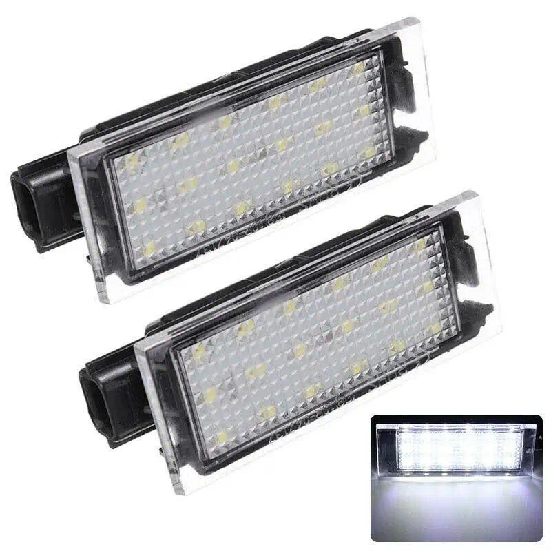 2 Unidades Carro LED Luz Da Placa De Matrícula Lâmpada Traseira Canbus White12V 8200480127 Para Renault Clio Espace Dust