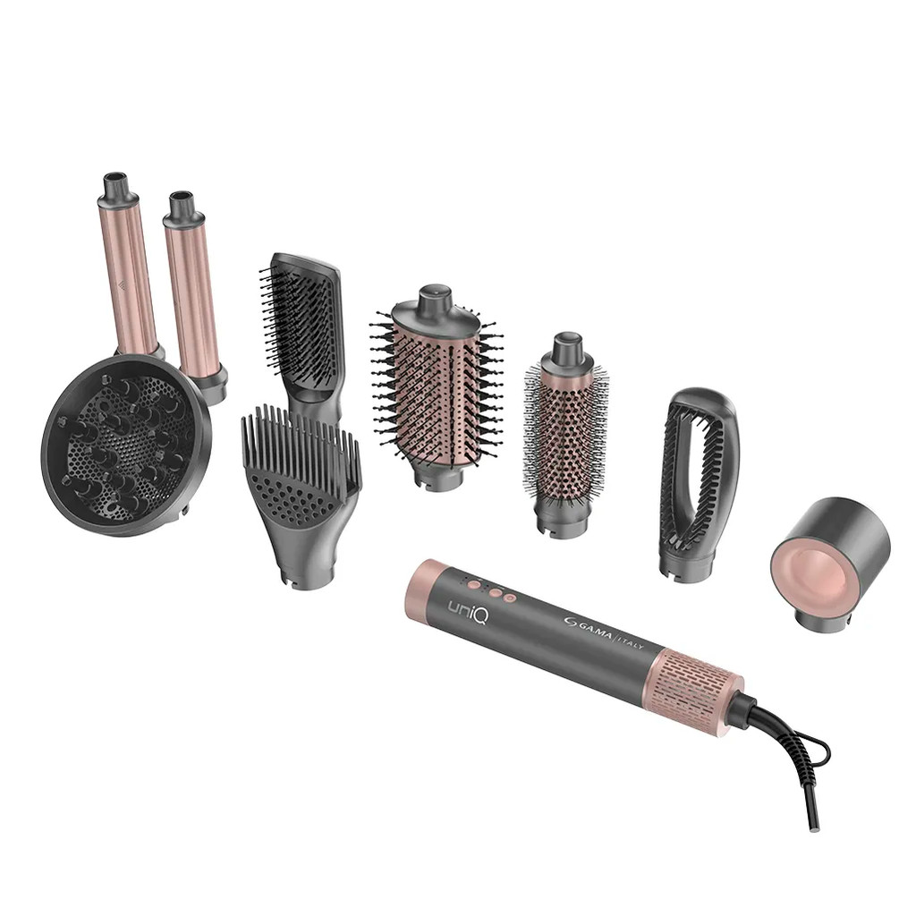 Secador de Cabelo Ga.Ma Uniq Flow 9 em 1 Bivolt