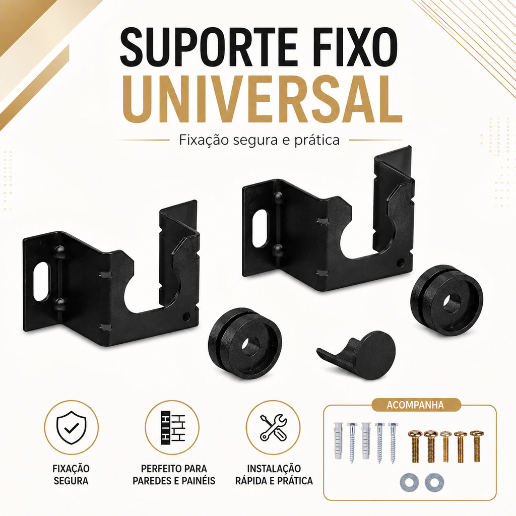 Imagem Suporte Universal Fixo Para Smart TV LED LCD 4K Parede Painel 10 ate 90 Polegadas