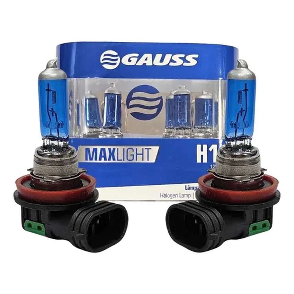 Par de Lâmpadas H11 Super Brancas 12V ORIGINAL Gauss GL95H11