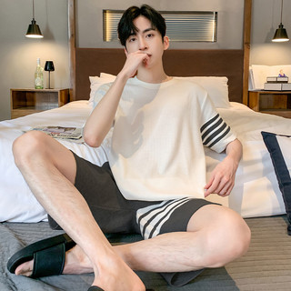 Pijamas masculinos verão de manga curta verão Modal juventude 2026 novo estilo verão fino terno Homewear masculino