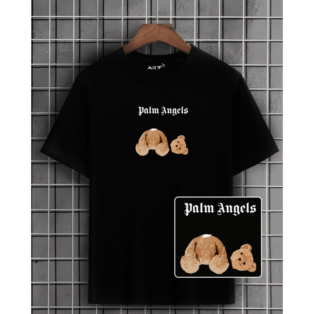 Camisa Camiseta Masculina Basica Blusa Streetwear 100% algodão Palm Angels Urso Moda OverSized