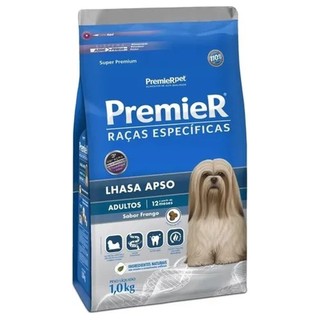 Ração Premier Raças Específicas Lhasa Apso Adulto 1kg Frango Super Premium Seca Cachorro…