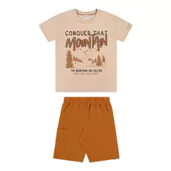 Conjunto Infantil Menino Mountain Elian Bege