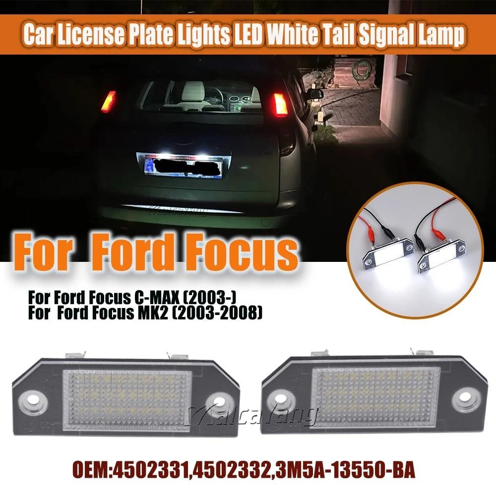 Luzes Da Placa De Licença Do Carro LED Branco Identificação Lâmpadas Traseiras Para Ford Focus 2 MK2 2003 2004 2005 2006