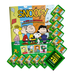 Snoopy Álbum Capa Mole+12 envelopes(60 Figurinhas)