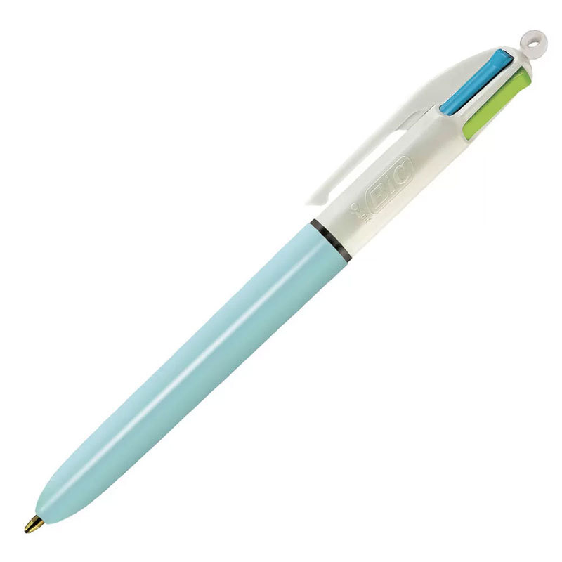 Caneta esferográfica 1.0 retrátil Refresh Azul 4 cores Bic · foto 2