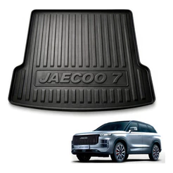 Tapete Bandeja Porta Malas Jaecoo 7 2026-2027 Carbag 24.03 Preto 3D 5D Borda Alta Impermeável
