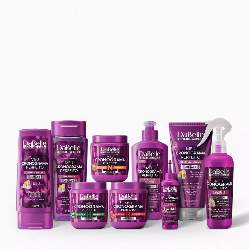 Kit Completo Meu Cronograma Perfeito Dabelle Hair - 9 Produtos — imagem 1