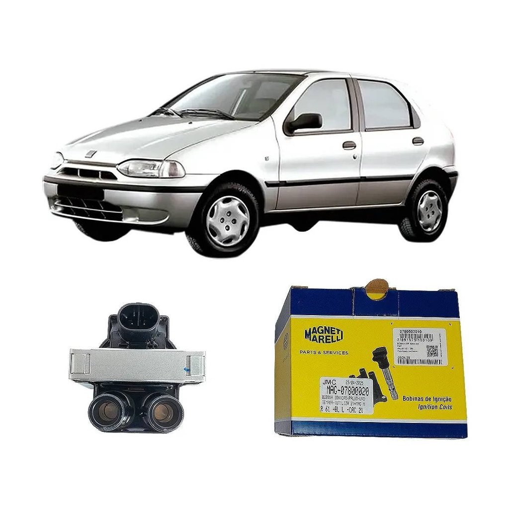 Bobina Ignição - Uno Palio Fiorino 1.0 1.5 1.6 Ate 2005