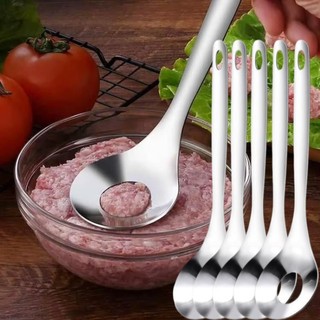 2 Peças De Colher De Almôndegas De Aço Inoxidável-Manual Para Fazer Bolas De Carne-Utensílios De Cozinha Peixes , Bola ,