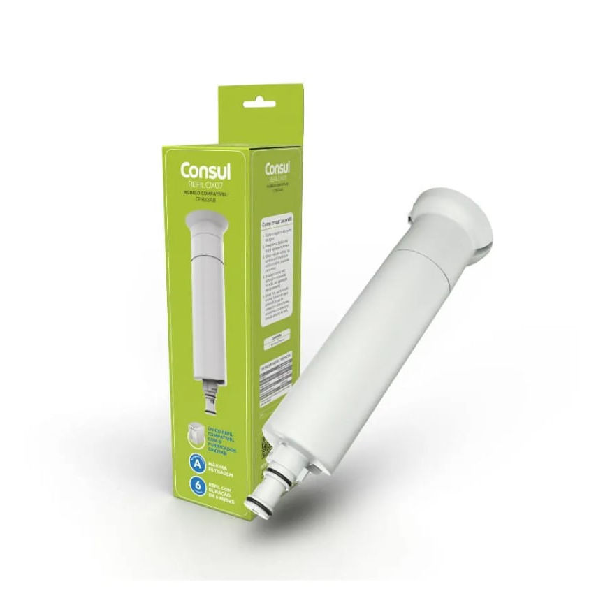 Refil Original Branco para Purificadores de Água Consul CPB33 - W11509386 (CIX07AX)