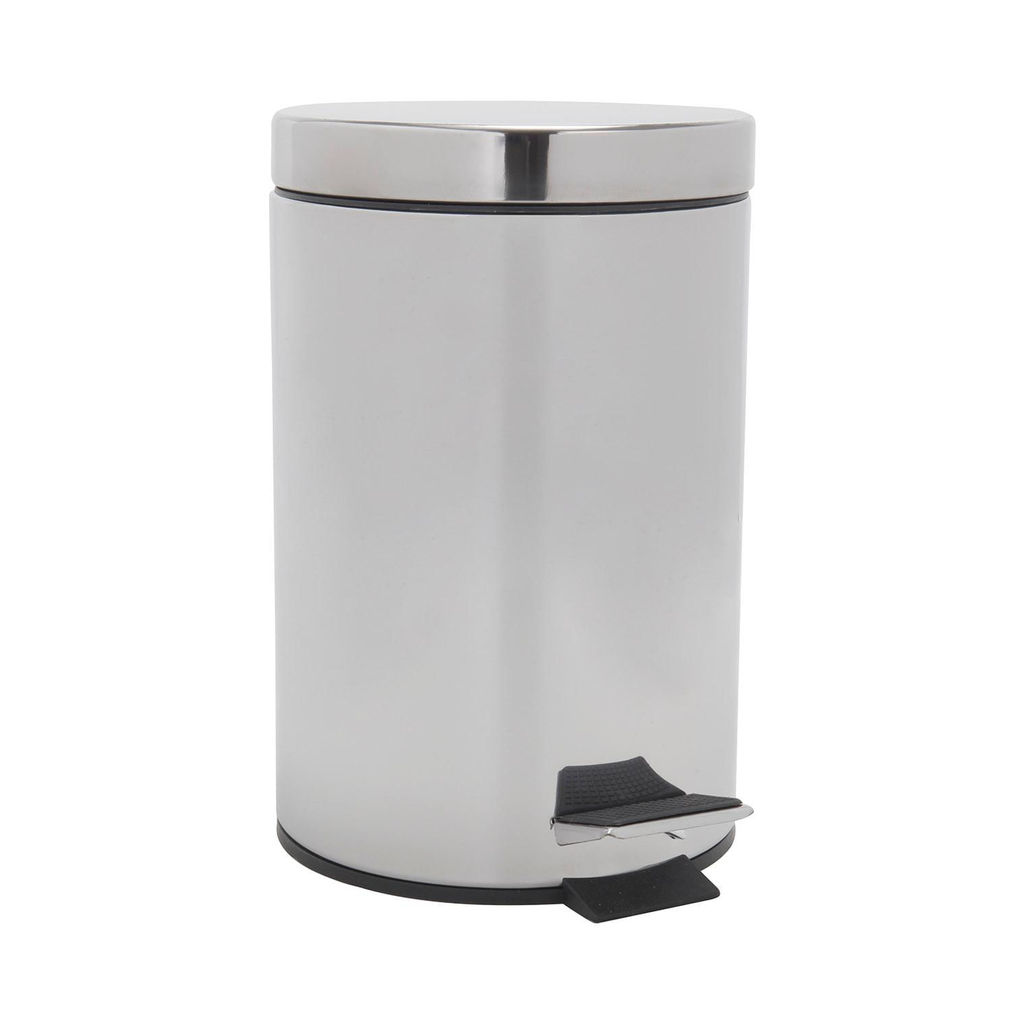 Lixeira com Pedal Shine 3L Cazza Inox