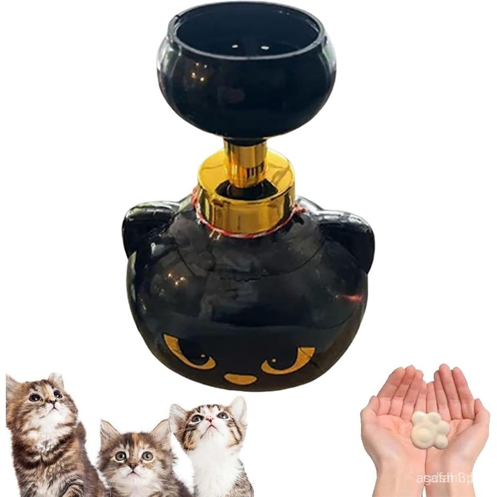 Dispensador de Sabão CutePaw, Dispensador de Sabão com Estampa de Pata, Dispensador de Sabão Automático com Botão de Pre