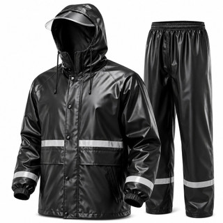 Capa de Chuva Conjunto Completo Para Motoqueiro Adulta Masculina Feminina Com Faixa De Si…