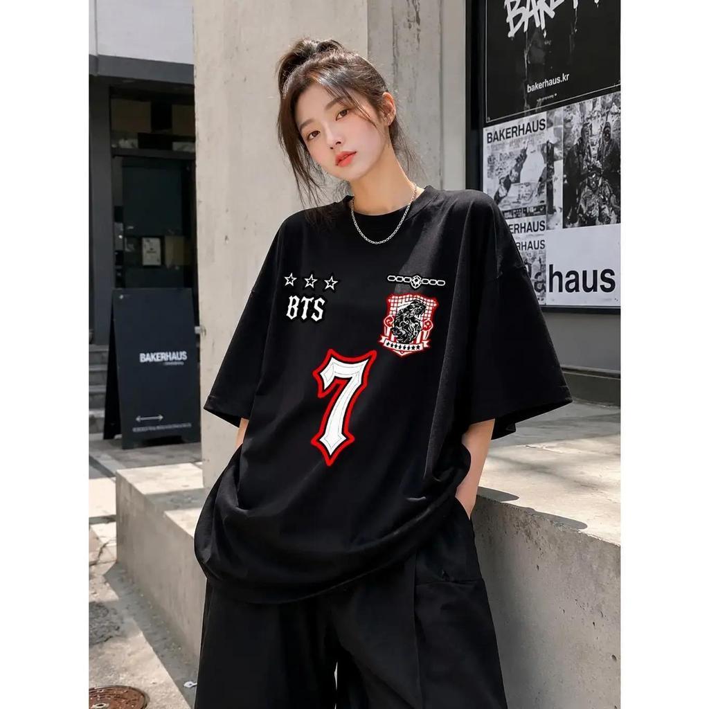 Camiseta Street Bts 7 Army Final Show 100% Algodão Edição Limitada Tour Kpop Básica Lançamento