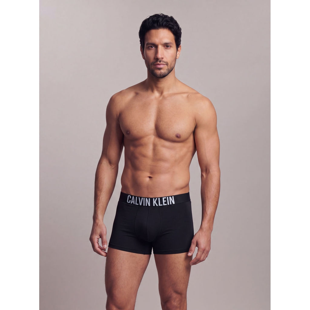 Kit 3 Cuecas Trunk Recycled Intense Power Calvin Klein Underwear - Preto
