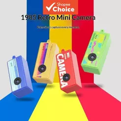 Câmera Digital Para Webcam 1080P HD Portátil Retro Chaveiro Cam Vlog Tiro Diário Presente De Aniversário