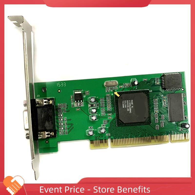 Placa Gráfica Para Computador Desktop VGA PCI 8MB 32 Bits Multi Display ATI Rage XL Acessórios De