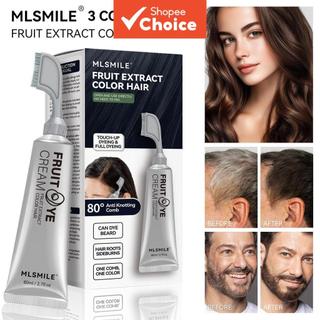 Creme de Coloração Capilar com Extrato de Frutas MLSMILE 80ml, Penteado Fácil, Tintura Pe…