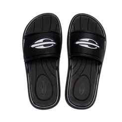 Chinelo Slide Infantil Mormaii Quiver Casual Preto/Branco