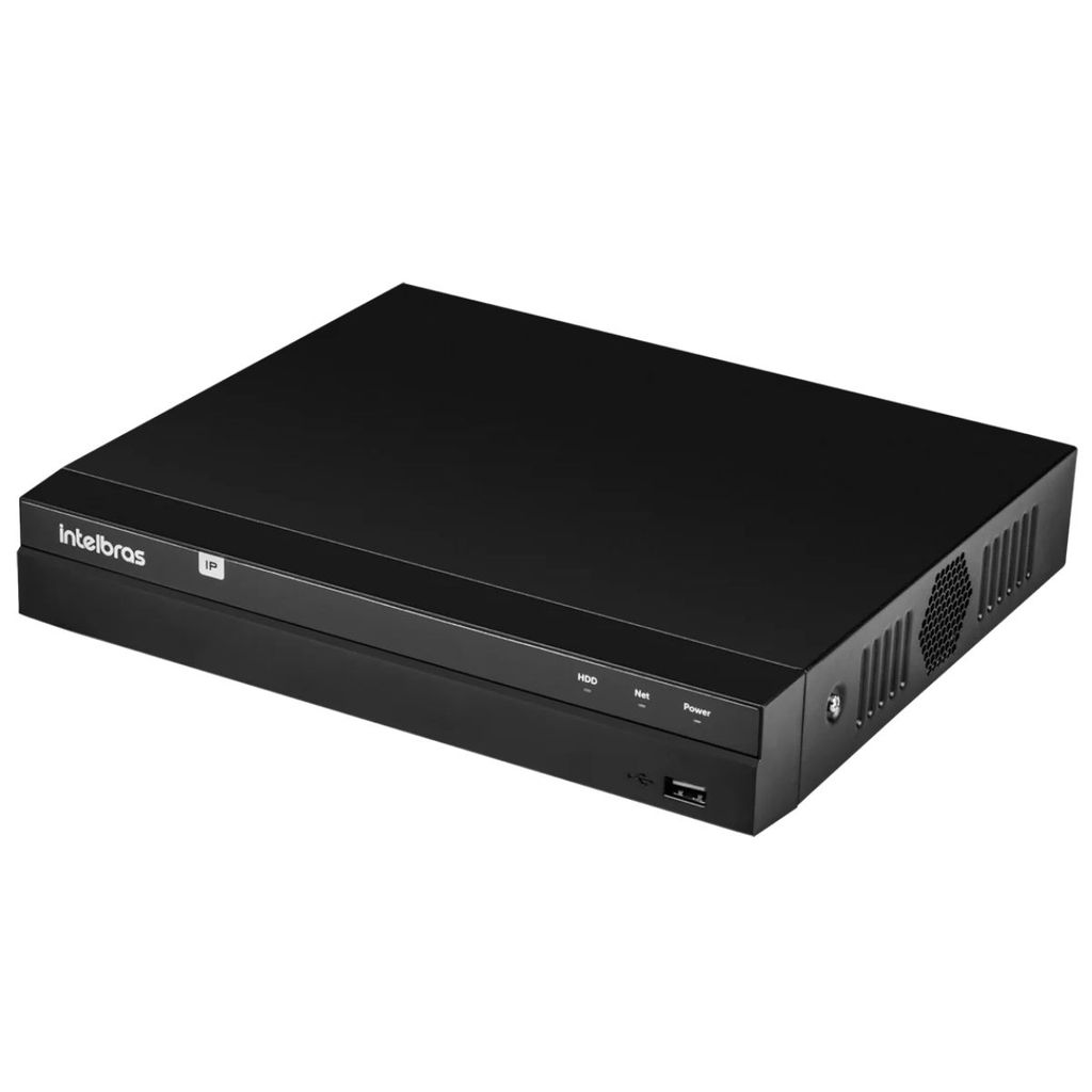 NVR Intelbras Gravador Digital de Vídeo 8 Canais NVD 1408 Via Rede IP 4K Ultra Hd, H.265+