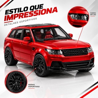 Kit Range Rover Land Rover e Evoke Carrinho Miniatura Fricção abre portas Metal coleção colecionador