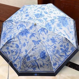 Guarda-chuva dobrável automático, moderno e elegante, da marca Linda Creative, com proteção solar S5BK