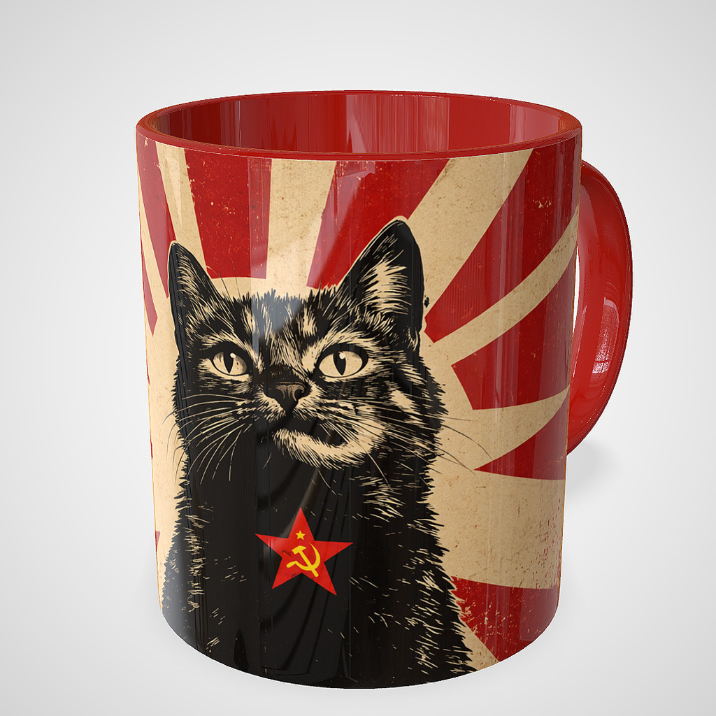 Caneca Gato Comunista – Camarada Miau | 325ml
